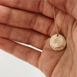 Nora Disc Necklace | 5/8" + 1/2" discs