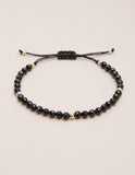 Black Agate String Mini Gemstone Bracelet