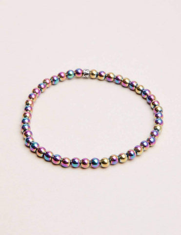 Rainbow Hematite Mini Energy Gemstone Bracelet